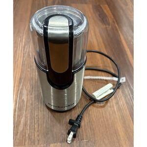 KitchenAid Blade Coffee Grinder Stainless Black & Onyx 12 Cups Model BCG1110B